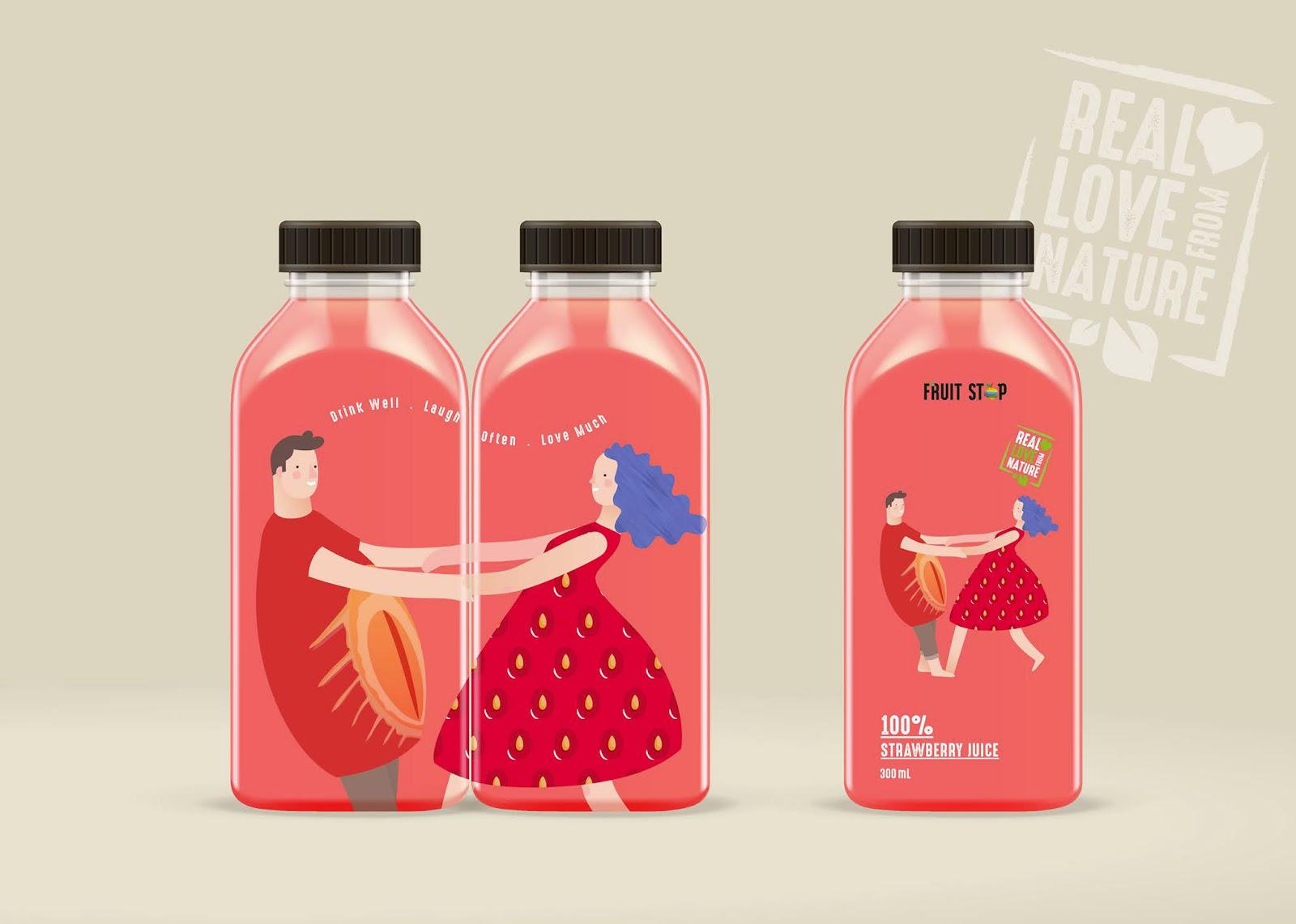 果汁手绘包装设计 果汁包装设计公司哪家强 西安果汁包装设计公司 第4张