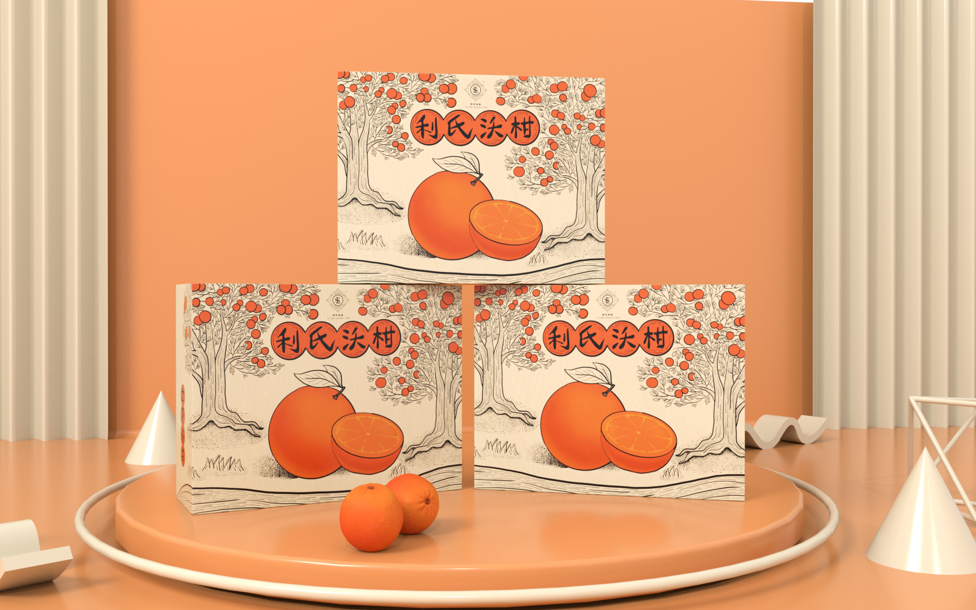 利氏尚品-沃柑包装设计（二） 沃柑柑橘包装设计 沃柑柑橘包装设计哪家好 广西沃柑包装设计公司 第3张